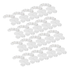 Button Badge 1.7In Clear Acrylic Reusable Set for DIY Crafts School Projects