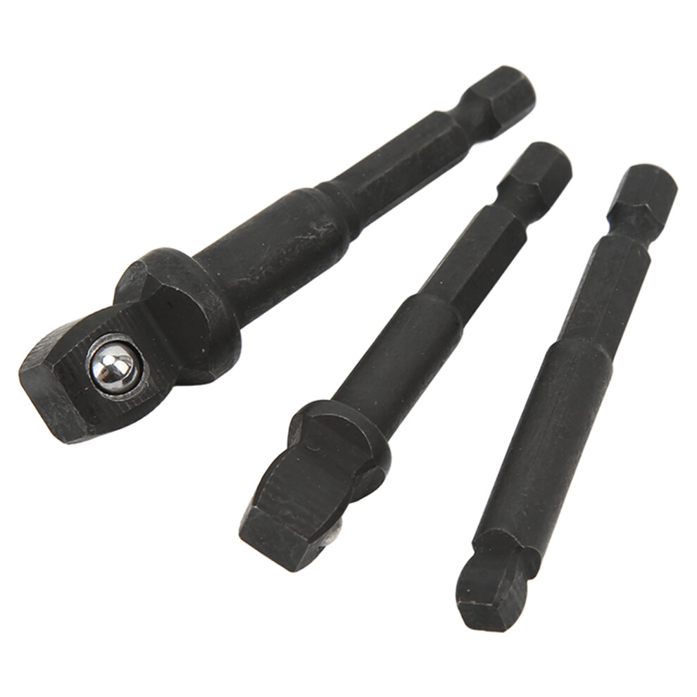Chrome Vanadium Steel Socket Adapters 3Pcs 1/2In 3/8In 1/4In Fit Power Tools 4901363505286