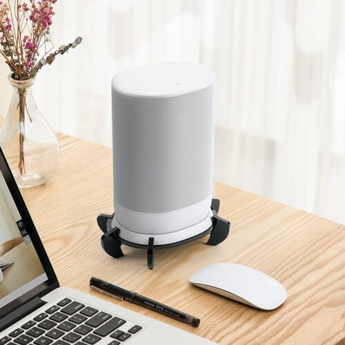 Acrylic Stand For Move Speaker Black Tabletop Display Desk SpaceSaving 2