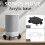 Acrylic Stand For Move Speaker Black Tabletop Display Desk SpaceSaving 5