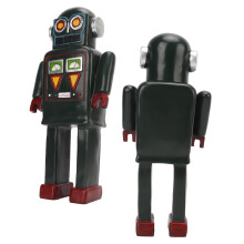 Retro europäische Harz-Roboter-Statue 6,5  5,5  25 cm