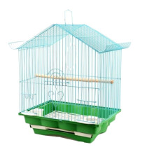 Birdcage Iron Parrot Cage Travel Carrier With Feeder For Parrots Conures Lovebirds Cockatiels Blue 18 cm L x 13 cm W x 6 cm H