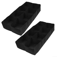 Fabric Plant Grow Bags 8 Grids For Vegetables And Flowers 120x60x30 2pcs Balconies Patios Backyards