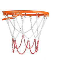 Basketball Hoop Rim and Net Durable Metal AntiRust Chain Indoor Outdoor Play Style 2
