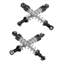 2 Paar Aluminium RC Stoßdämpfer für WPL C14 C24 D90, Schwarz