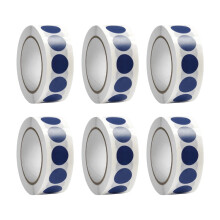 6 rollen cirkellabels ronde sticker Red Dot sticker ronde-Blauw