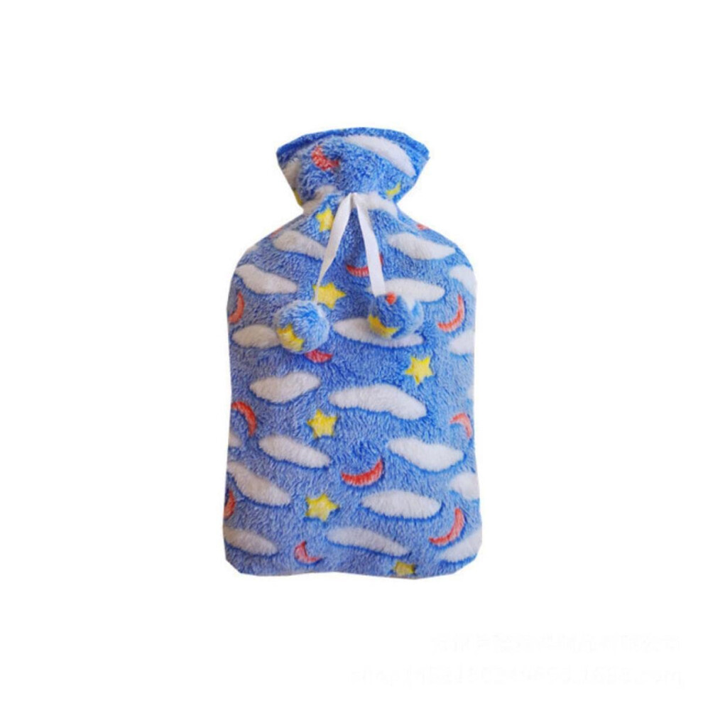 2000ml Insulation Bag Hot Water Bottle Knitted Bag Cover 31x20cm Thick Velvet Model06Velvet Winter Hand And Feet Warmth
