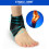 Knöchelbandage, schwarz, elastisch, 5