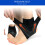 Knöchelbandage, schwarz, elastisch, 4