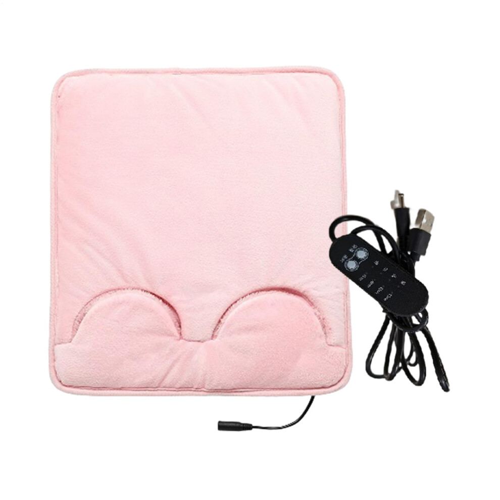 Foot Heating Pad for Feet USB Powered Foot Warmer With Auto Shut Off Pink Winter Fast Heating For Cold Weather Home