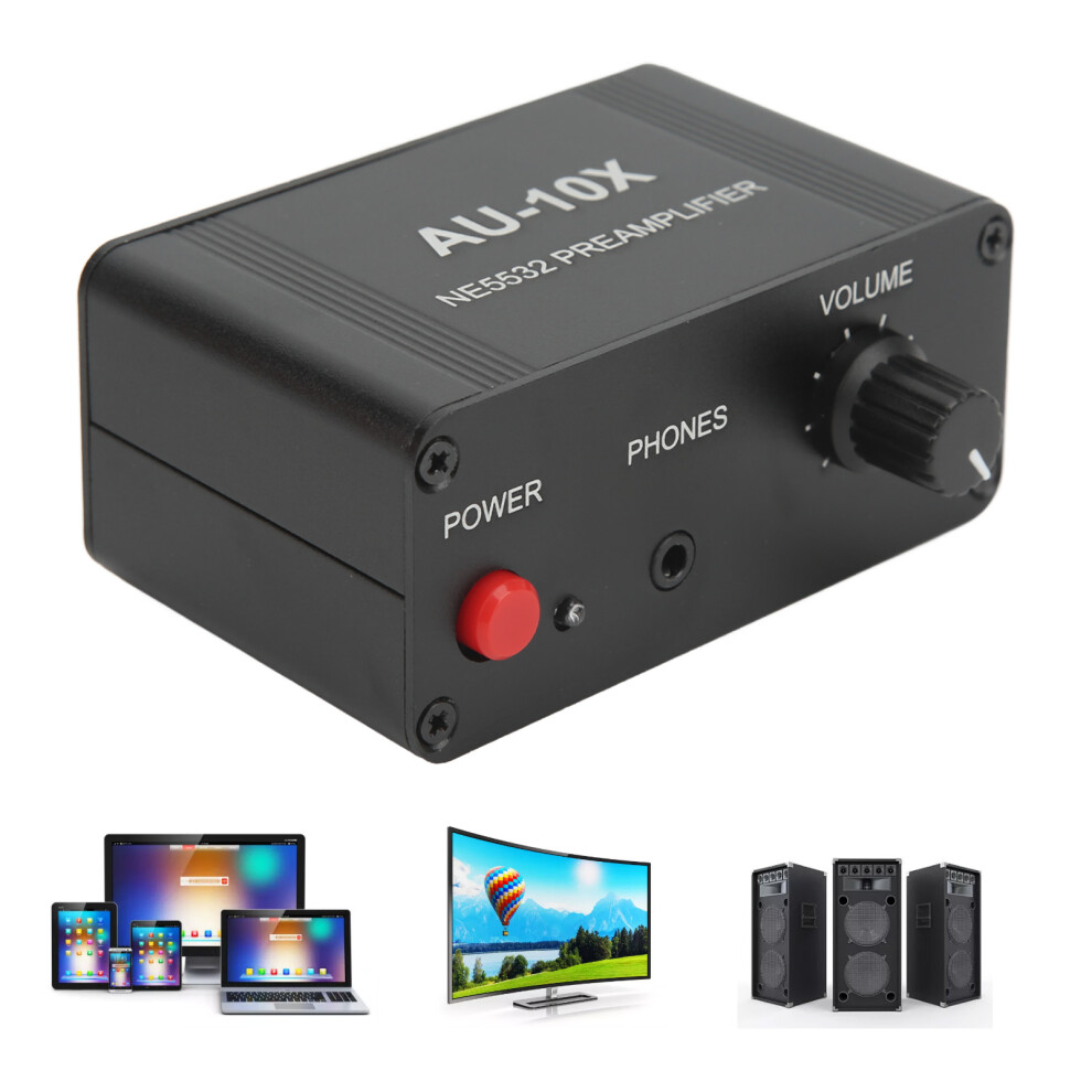Audio Preamplifier Ne5532 Dual Op Amp 20Db Gain For Hi-Fi Speakers & Headphones 4261363515426