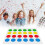 Twist-Spiel, Twist-Moves-Matte, Brettspiel, 12