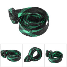 Expandable Black and Green Cross Fishing Rod Cover 190cm