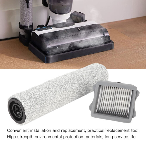 Floor Roller Brush & Filter Kit for Wired Floor Washer Soft Durable Quick Fit 2