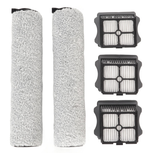 Floor Roller Brush & Filter Kit for Wired Floor Washer Soft Durable Quick Fit 1
