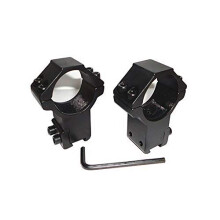 Rifle Scope Rings TwoPack  Profile 1Inch / 30mm Fits 20mm / 11mm Dovetail Rails