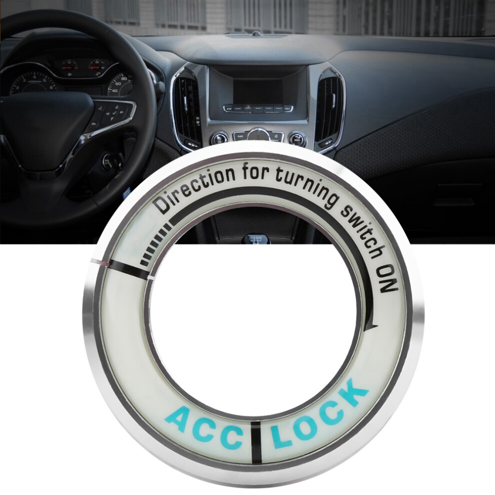 Key Hole Cover Trim For Cruze Ignition Switch - Circle Ring Silver 8391363518038