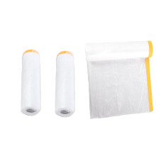 Premade Masking Film 43.3In White For Car Paint, Window Masking; Dust Cloth, Tape Included