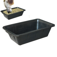 Horse Trough 10L Rubber Pan Feed Bucket For Chicken Goat Poultry Cattle Deer Farm Use
