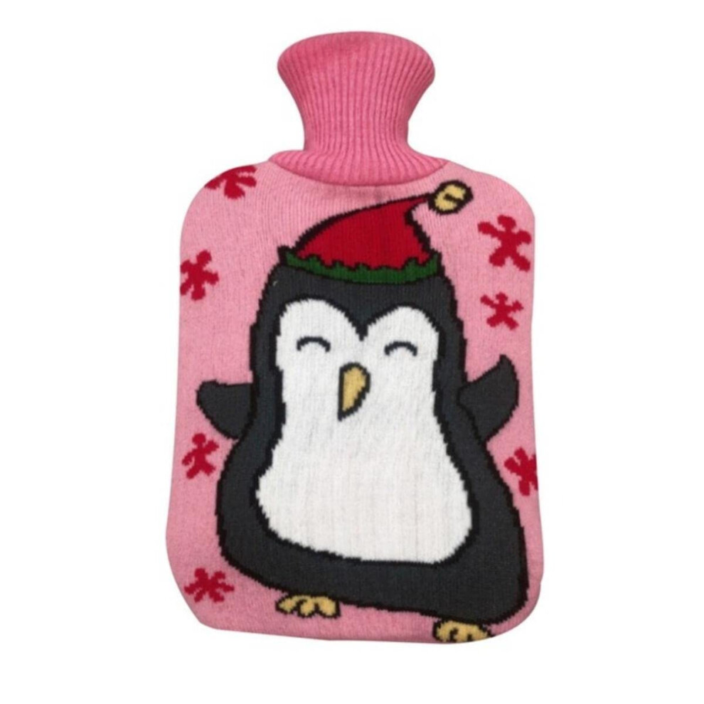 Winter Hot Water Bag With Knitting Cover Removable 2000ml Knitted Insulated Bag For Hand And Feet Warmer Christmas Gift