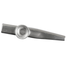 Kazoo aus Metall, klarer, heller Klang, leicht zu