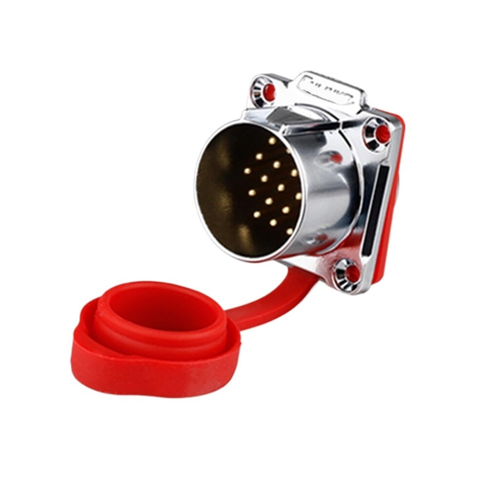 Signal Connector 24Core Industrial Waterproof Aviation Plug Socket Multipin Flange Mount 9339159337851