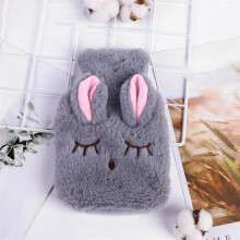Hot Water Bottle With PVC Cover Eyelash Knitted Soft Cozy Cover Reusable Hand Warmer Style 2 Winter Warmth
