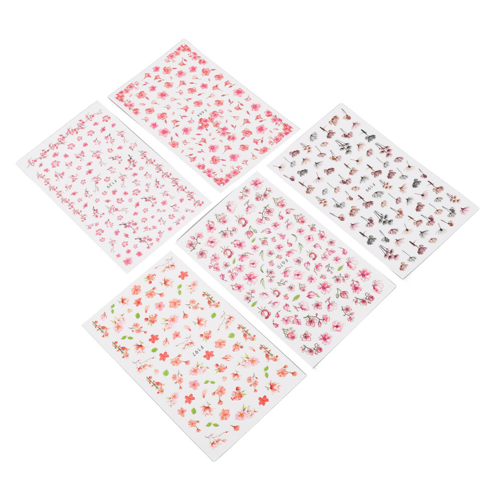 3D Flower Nail Art Stickers - Safe & Eco-Friendly Self Adhesive Decals