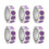 6 Rolls Red Dot Sticker Round Sticker Circular Sticker-Purple 1