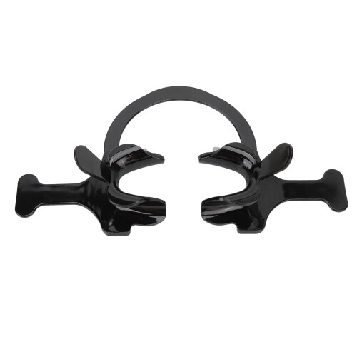 Professional C Shape Mouth Opener with Handle - Black ABS Material 1