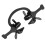 Professional C Shape Mouth Opener with Handle - Black ABS Material 16