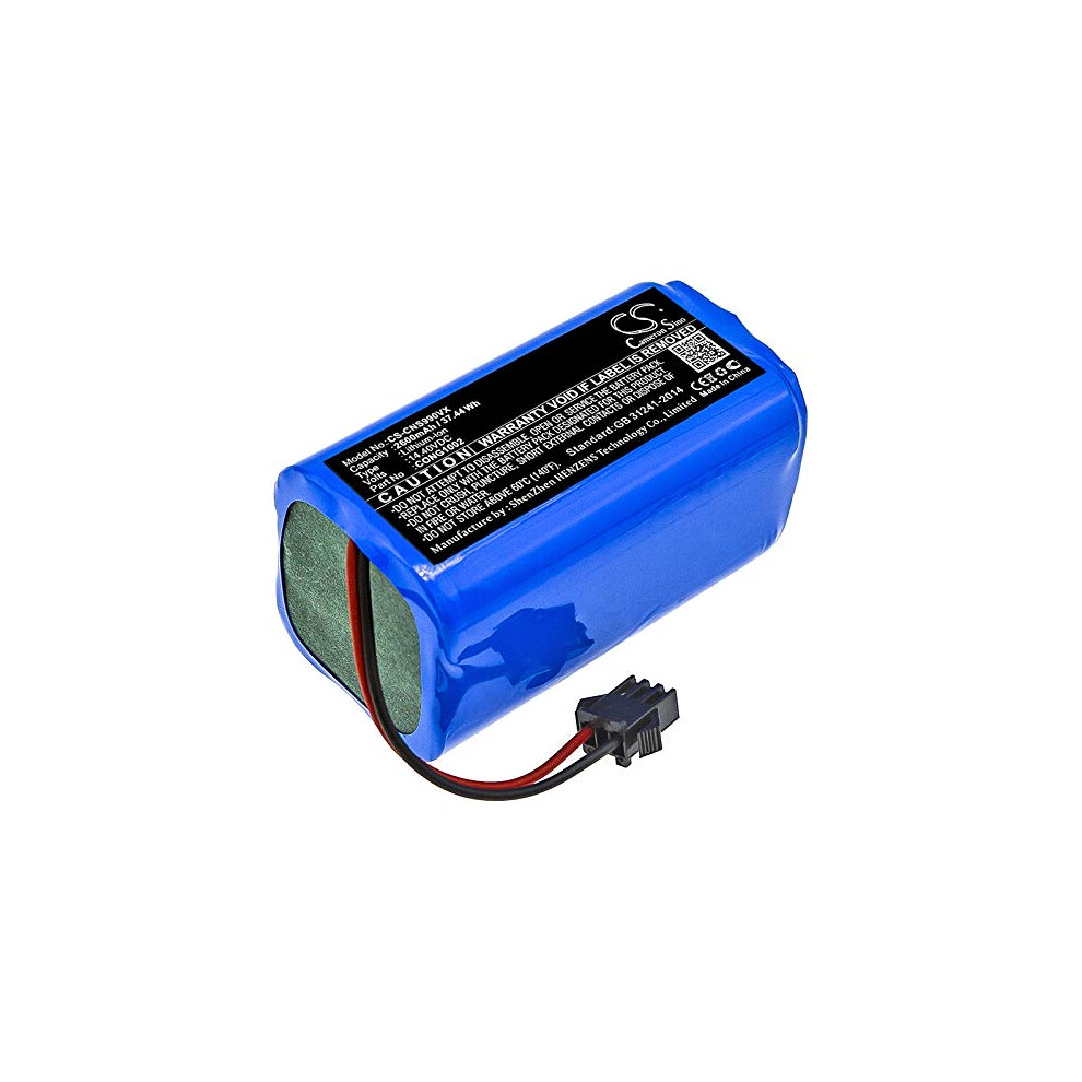 Battery 2600Mah Replacement Lithiumion Battery For Conga Vacuums 1090 Connected 1099 1790 Titanium Ultra And Solac Fba 9323874074016