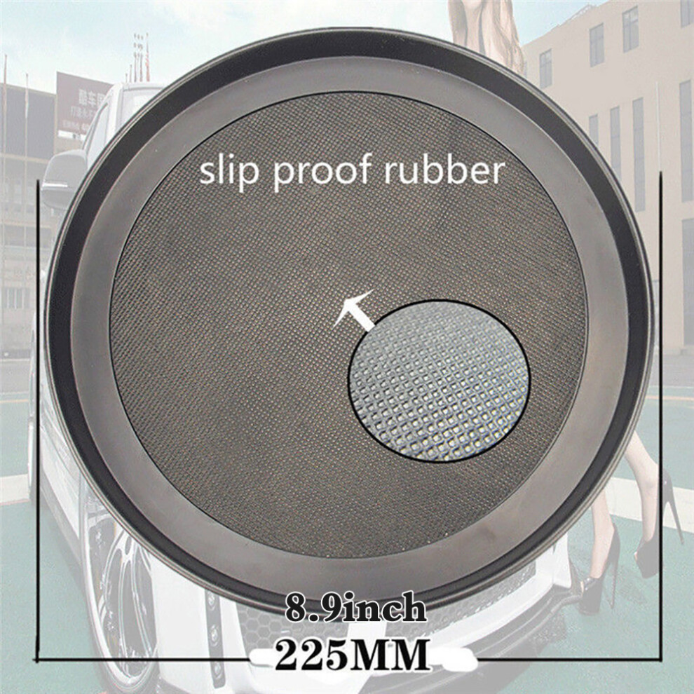 Car Armrest Organizer Tray 360 Swivel Round Storage Box For Vehicle Cabin 7681363525848