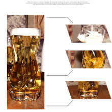 Lead-Free Lady and Man Body Shaped Glass Cups Thick Base Shot Glasses