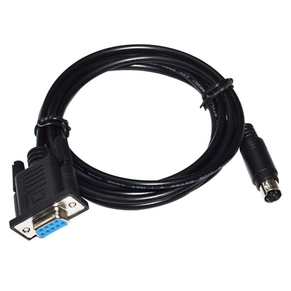 Db9 To Mini Din 6P Md6 Programming Cable 9Pin To 6Pin Round Connector For K10s1 Plc 1.8 Meter 9339159338391