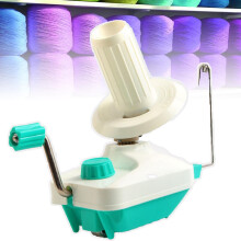 Yarn Ball Winder With Metal Handle And Table Clamp Manual Spinner For Crocheting And Knitting, Sturdy And Easy To Use