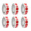 6 Rolls Round Sticker Coding Label Circular Sticker For-Red 1
