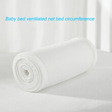 2 Pcs Breathable Mesh Crib Liner Set for Anti-Collision Safety