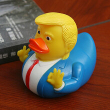 Small PVC Donald Trump Rubber Duck for Pool or Party Cartoon Gift