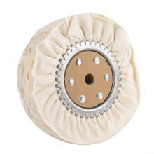 200mm Cotton Polishing Buffing Wheel, Iron Core, FeatherProof Cloth, For Metal Jewelry, Stainless Steel