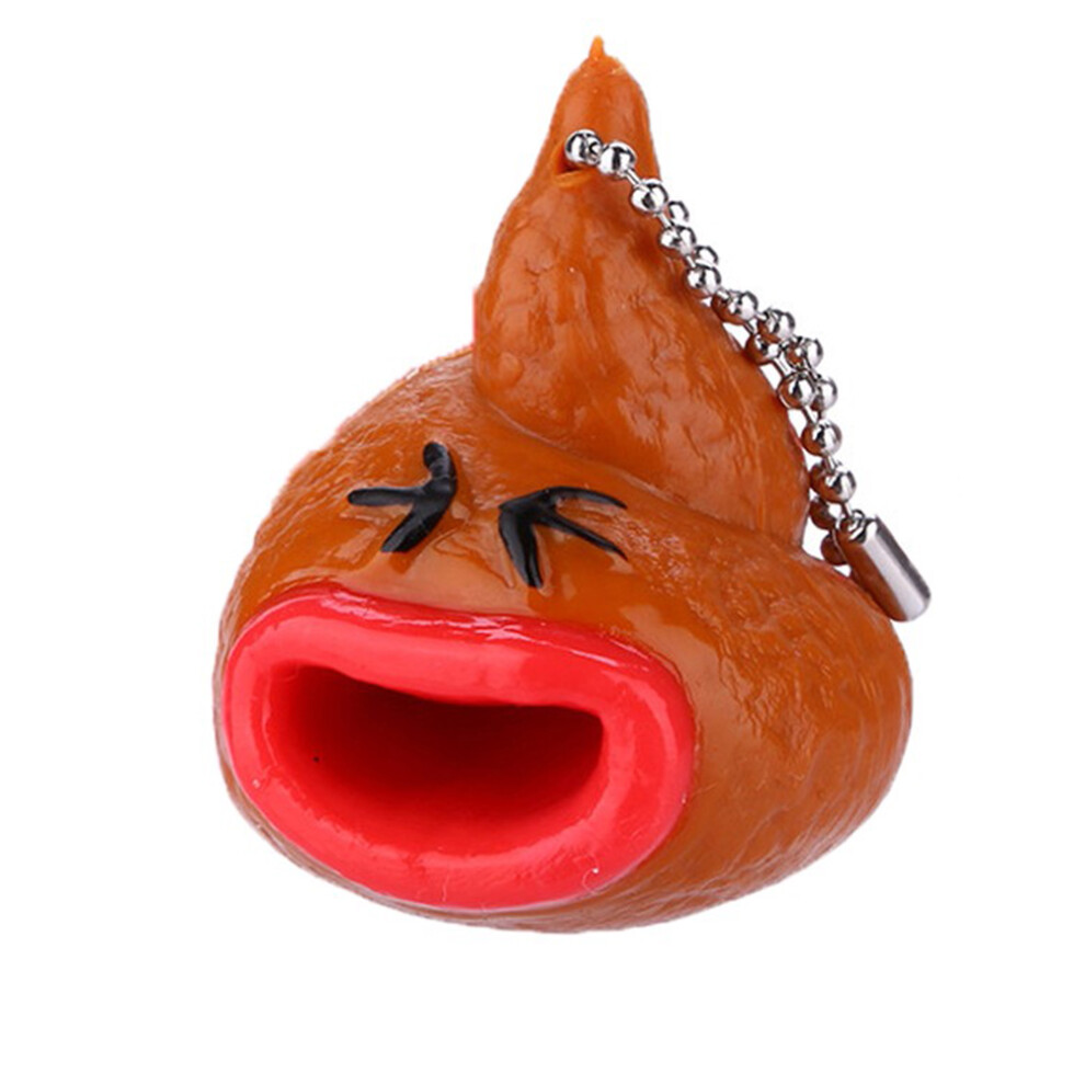 Novelty Poo Prank Keychain Toys: Antistress Tongue Fun For Kids 8731363524743