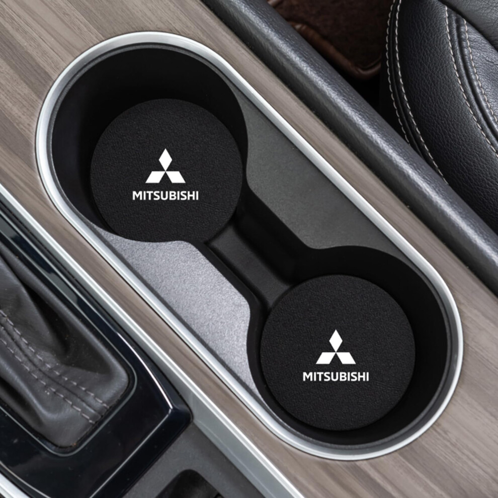 Silicone Car Cup Holder Coasters 2 Pack Antislip Washable Inserts For Mitsubishi Intense/Instyle 4Wd Cvt Sda Gpl 20102022 9323874075013