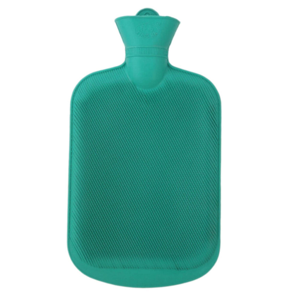 Hot Water Bottle 2000ml Capacity Rubber Thick Winter Warm Reusable Hand Warmer Random Color