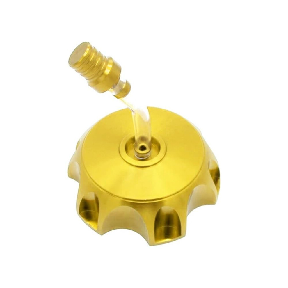 Motorcycle Fuel Gas Cap Cnc Machined Aluminum Alloy 48.5Mm For 125Cc160cc Pit Dirt Bike Gold 9339159340356