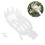 Plastic Fruit Picker Harvesting Basket, PP, 20x10.5x8cm 2