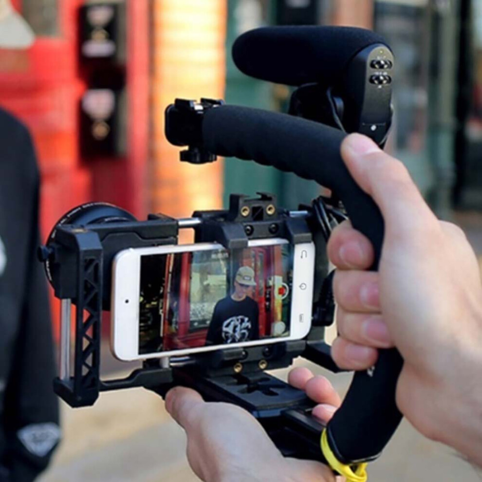 Dv Handheld C-Shaped Video Stabilizer Flash Stand, Abs, 25X9.5x21.5cm Black 5091363529593