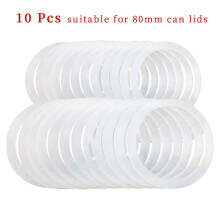 10 Stück weiße Silikon-Dichtungen für Standardmund 70-86 mm