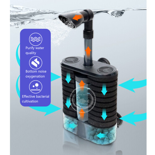 Filtre d'aquarium efficace, éponges électriques alimentées par-B 2