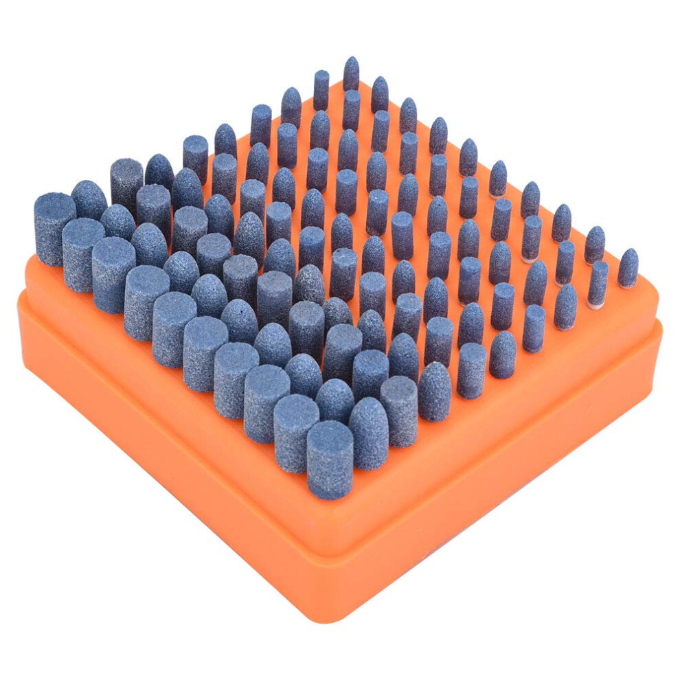 Sanding Bits 100Pcs Polishing Stone Head Grinding Wheel Burr Bit Abrasive Mounted Wheel Head Box Shank 3Mm 9067246016869