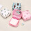 Tragbare Damenhygiene-Pad-Organizer-Beutel für-Rosa Blumen 6